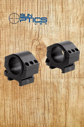 SUN OPTICS 30MM/1"INSERTS/DUAL EXTENDED TACTICAL MOUNT