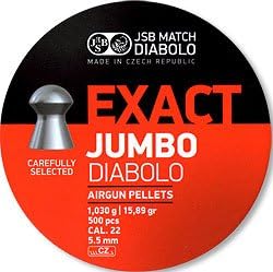 15.89GR- JSB EXACT JUMBO DIABOLO CAL:.22 (5.50MM) (1.030G) 500PCS