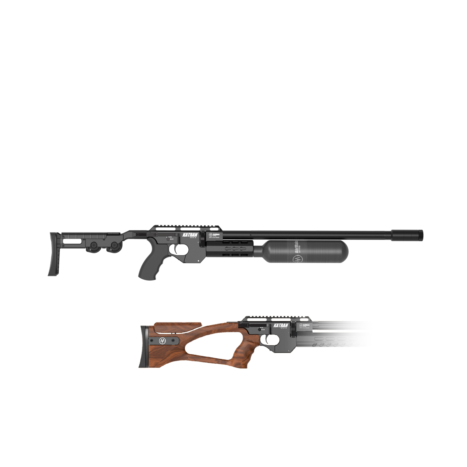 AirMaks Katran LB 520mm .22 walnut 9J PCP air rifle