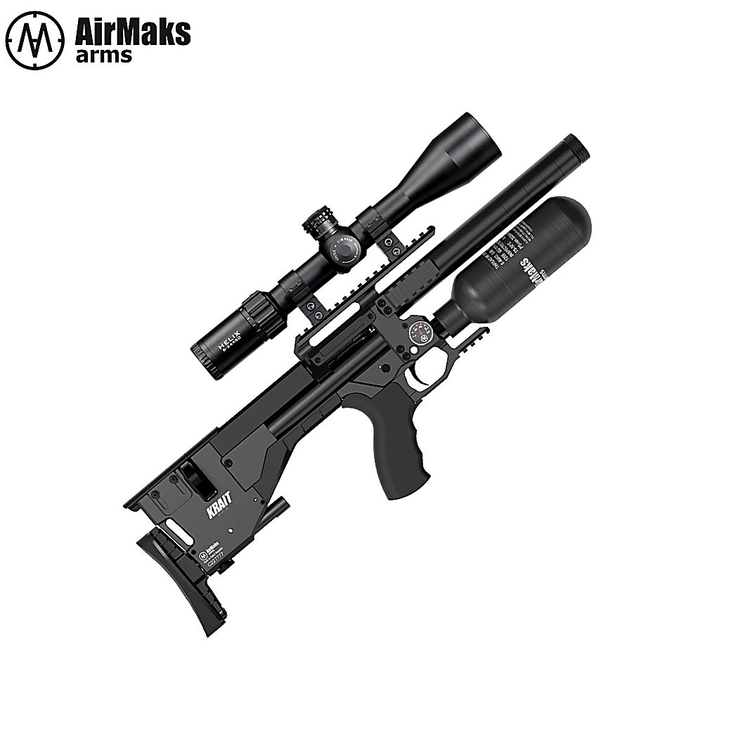 AirMaks Krait 400mm .22 plastic stock 9J PCP air rifle - Image 3