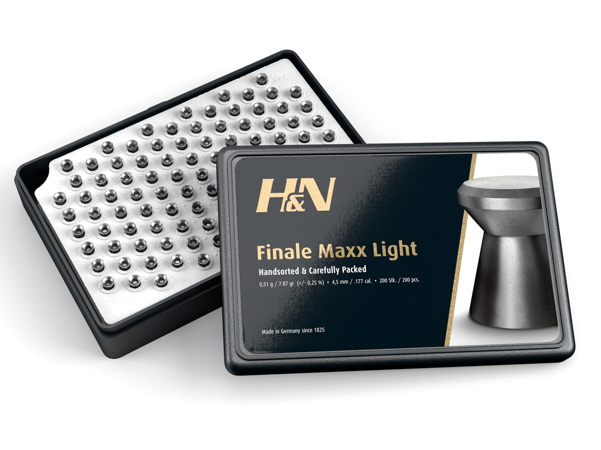 H&N FINALE MAXX LIGHT 4.50 4.5/.177 CAL 7.87GR 0.51G 200 PCS
