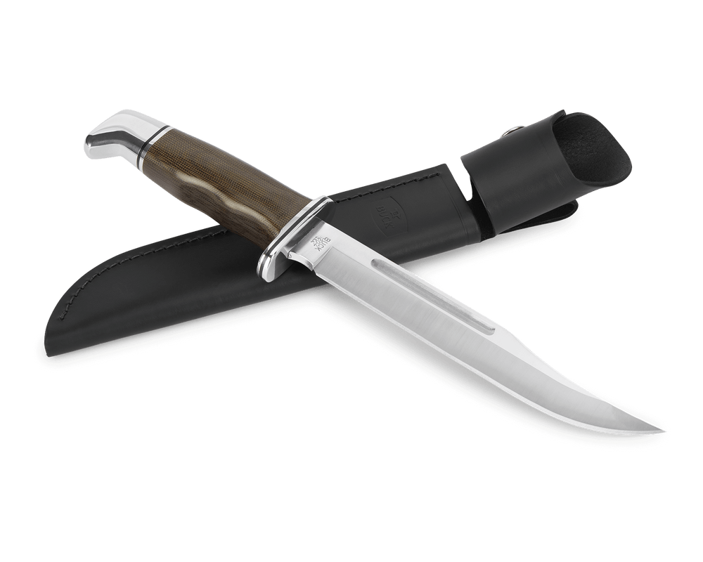 BUCKS KNIVES GENERAL PRO, GREEN CANVAS MICARTA HDL - Image 2