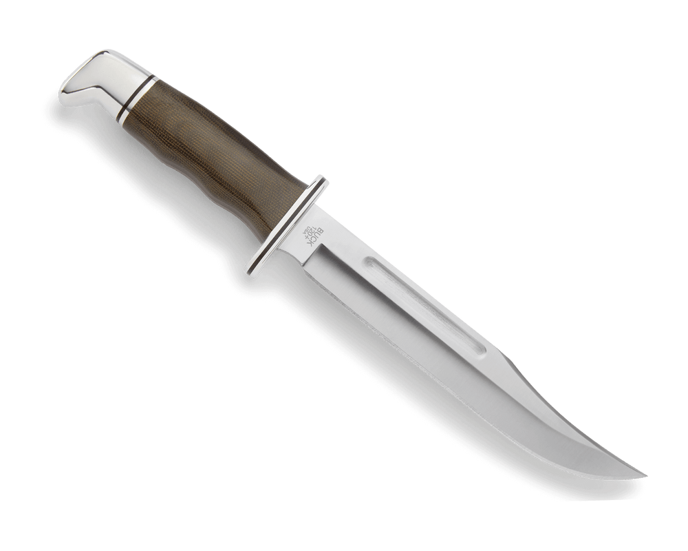 BUCKS KNIVES GENERAL PRO, GREEN CANVAS MICARTA HDL