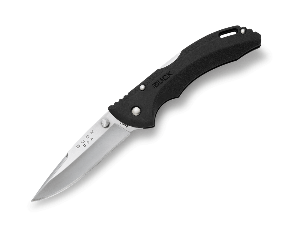BUCK KNIVES 285 BKS BANTAM BLW MED LOCKBACK PLASTIC HANDLE BLACK