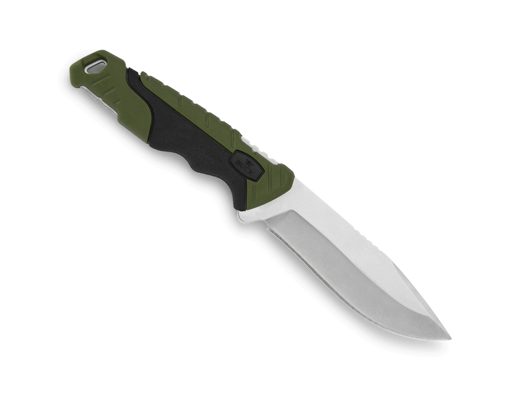 BUCK KNIVES PURSUIT, SM FIXED, GREEN MOLDED HDL - Image 4