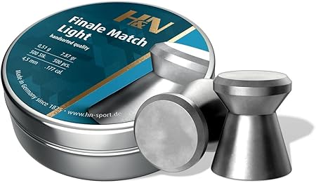 H+N DIABOLO FINALE MATCH RIFLE CAL.177(4.5MM) 0.53G, 8.18GR 500PCS