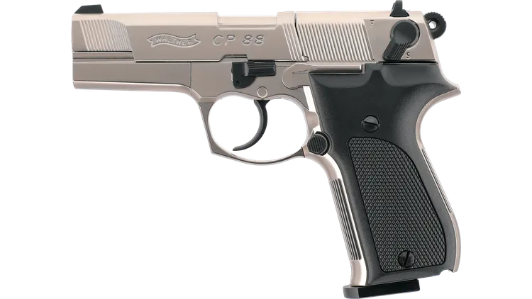 UMAREX WALTHER CP88 NKL-BLK CAL 4.5 MM (.177) PELLET, CO2 8R, < 4.0 J