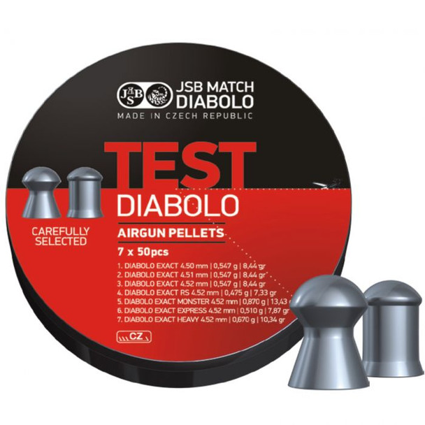 JSB TEST DIABOLO CAL:177(4.50MM-4.52MM) 7X50PCS