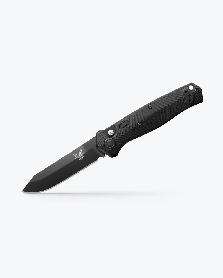 BENCHMADE MEDIATOR AUTO, REV TANTO BLACK G-10