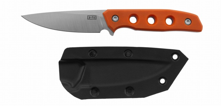 ZAPAS EDC HUNTING SURVIVAL KNIFE AMBRO NC11LV ORANGE G10 4