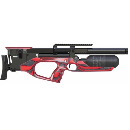 AirMaks Krait WX 700mm .25 red laminate 9J PCP air rifle