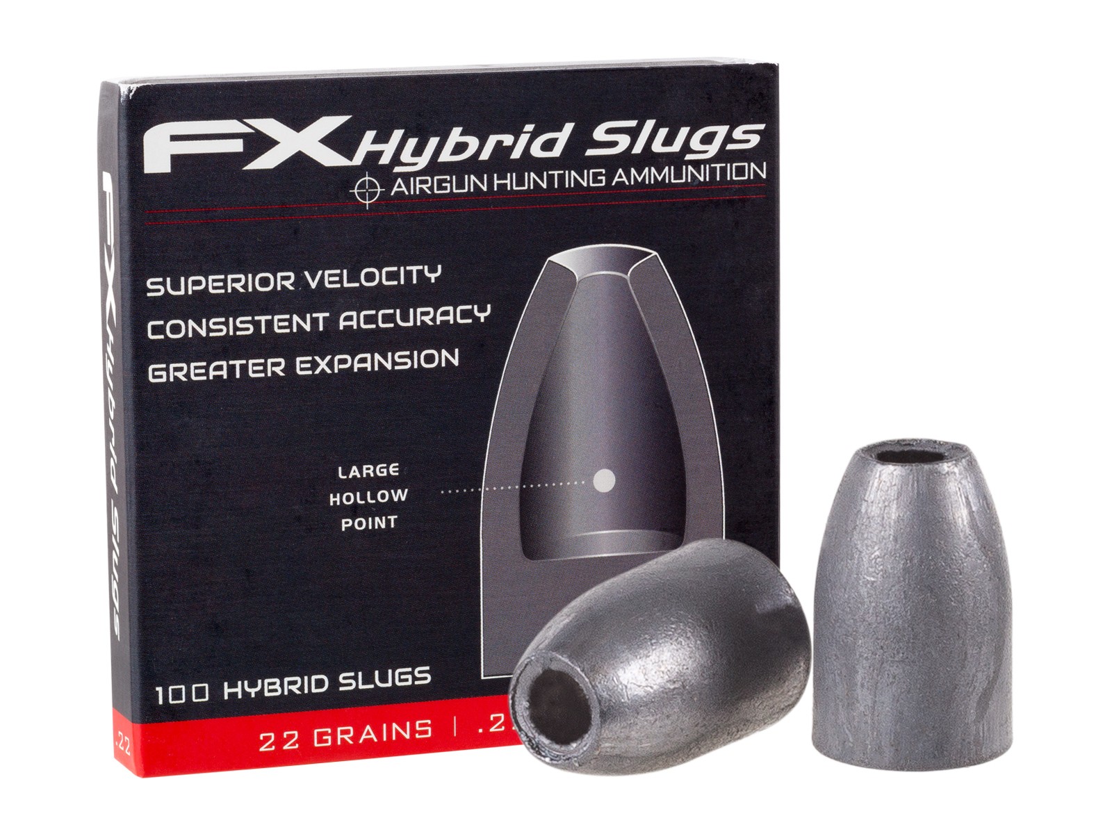 FX HYBRID SLUGS 22GR .22CAL (217/5.51) 100PCS