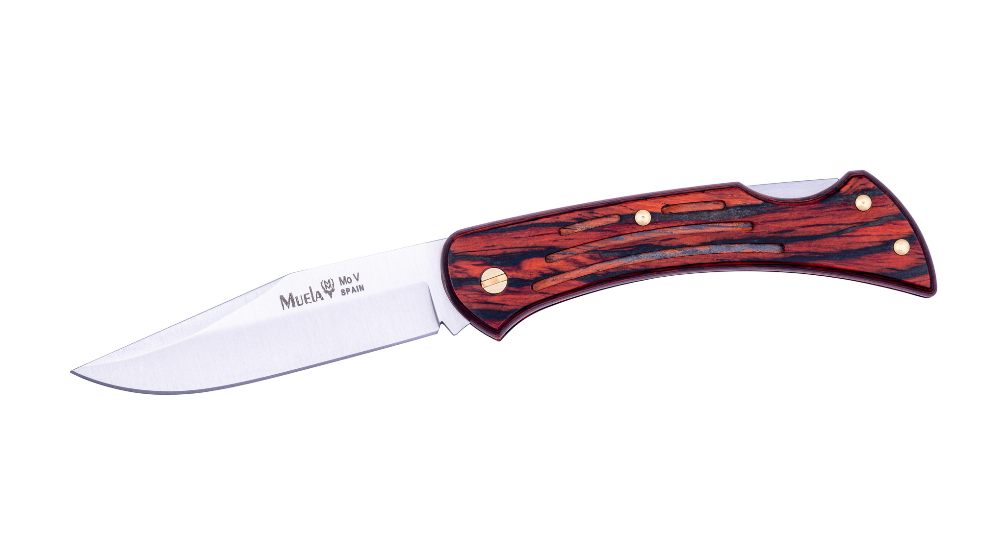 MUELA ARTISAN KNIFE 95MM BLADE LENGHT BURNT WOOD HANDLE