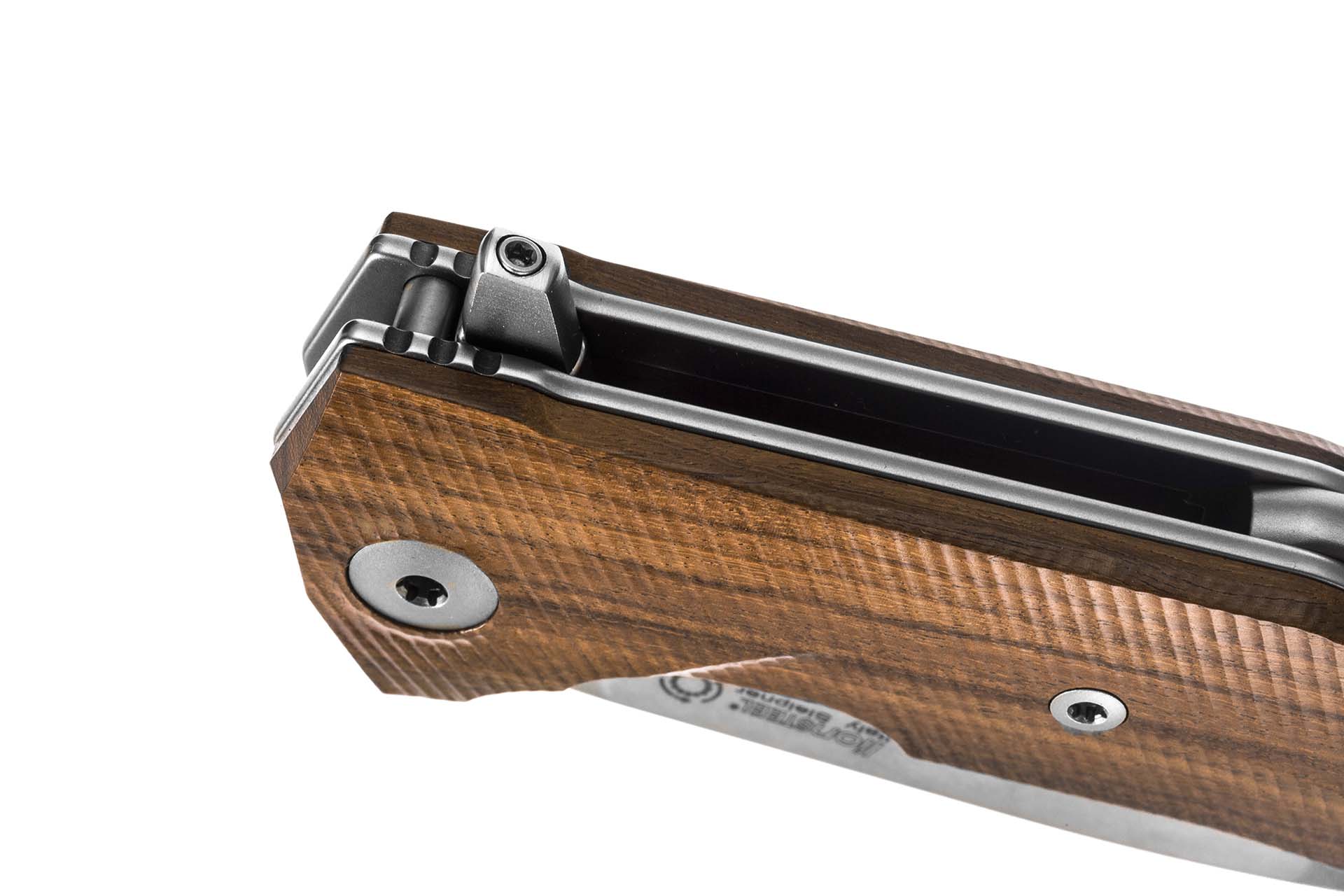 LION STEEL SLEIPNER BY MOLLETTA SANTOS IKBS KUR LINER LOCK SANTOS WOOD HANDLE - Image 5