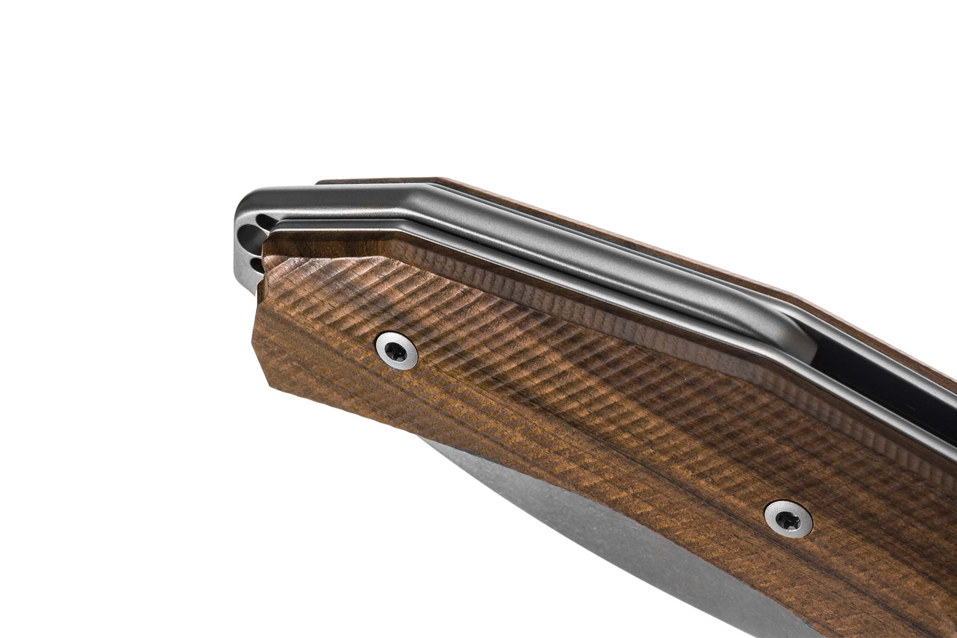 LION STEEL SLEIPNER BY MOLLETTA SANTOS IKBS KUR LINER LOCK SANTOS WOOD HANDLE - Image 3