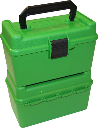 MTM FLIP TOP 50RD 22-250,308W PLASTIC BOX