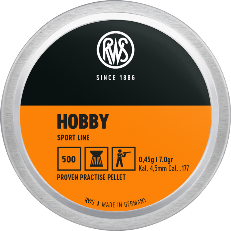 RWS HOBBY SPORTS LINE 0.45G, 7.0GR, 4.50MM PROVEN PRACTISE PELLET CAL.177/4.5MM