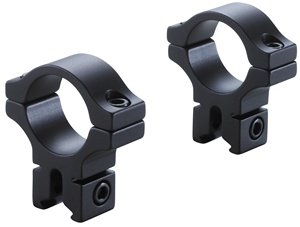 BKL 1"DIA X .6" WIDE DOVETAIL RINGS BLACK - BKL-257MB