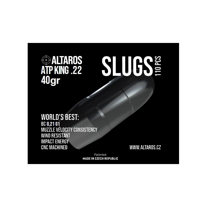 ALTAROS ATP KING SLUGS 40GR 5.52MM M32/19 CAL.5.5MM/.22 110PCS