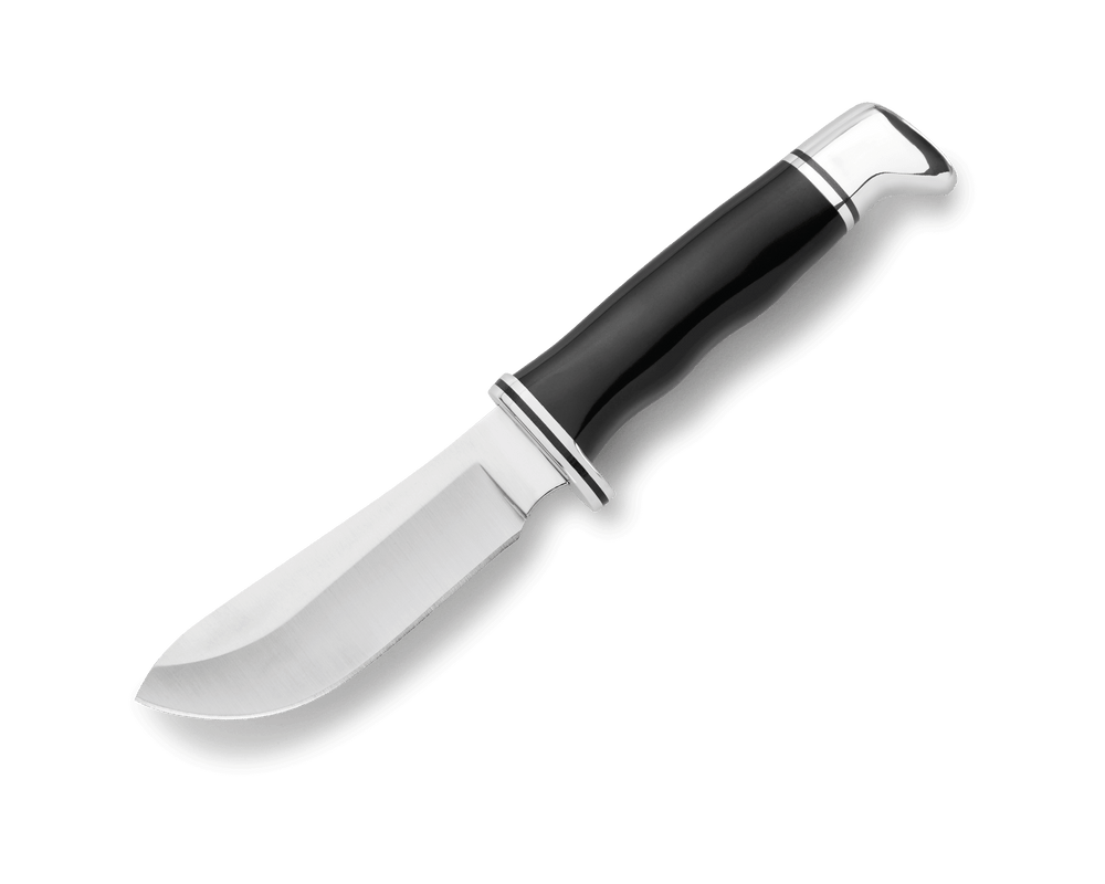 BUCK KNIVES 103 SKINNER FIXED BLADE HUNTING KNIFE, 4″ STAINLESS STEEL BLADE WITH LEATHER SHEATH – 0103BKS-B