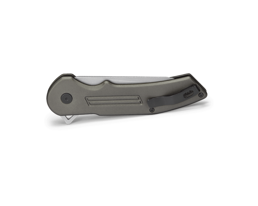 BUCK KNIVES 262 HEXAM SPRING ASSISTED KNIFE GRAY AL (3.3" SW) - 0262GYS-B - Image 2