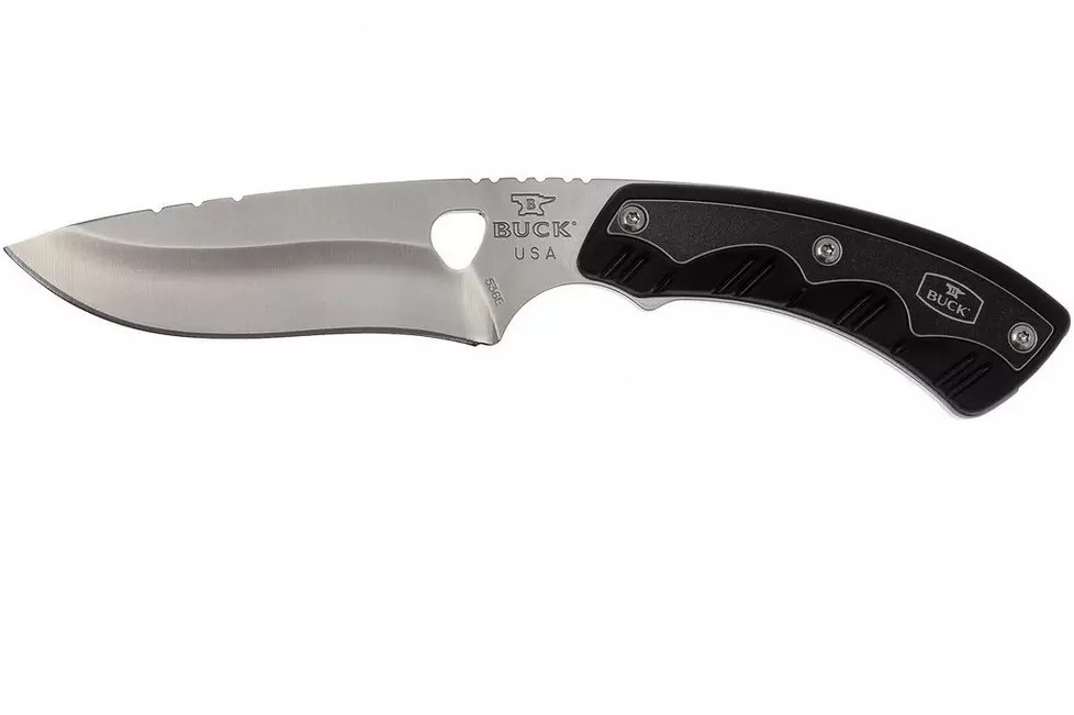 BUCK KNIVES OPEN SEASON SKINNER (SELECT) BLACK ANODIZED ALUM/NYLON HDL-0536BKS-B