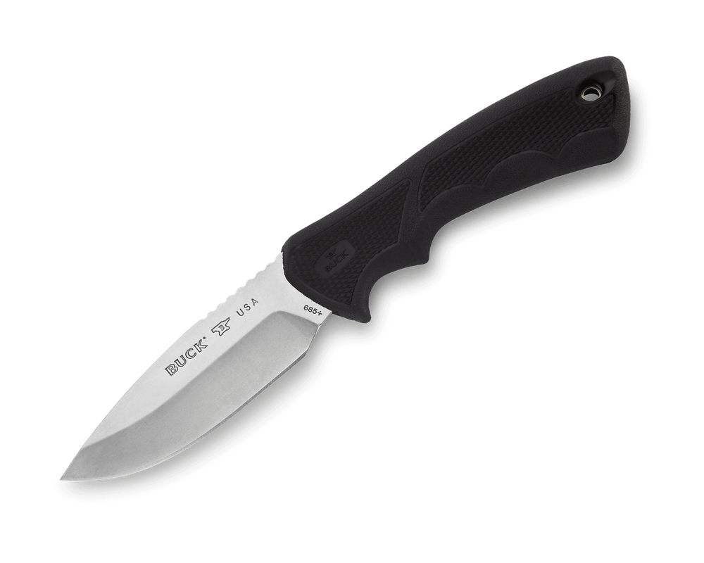 BUCK KNIFE BUCKLITE MAX II LARGE BLACK RUBBER HANDLE - 0685BKS-B