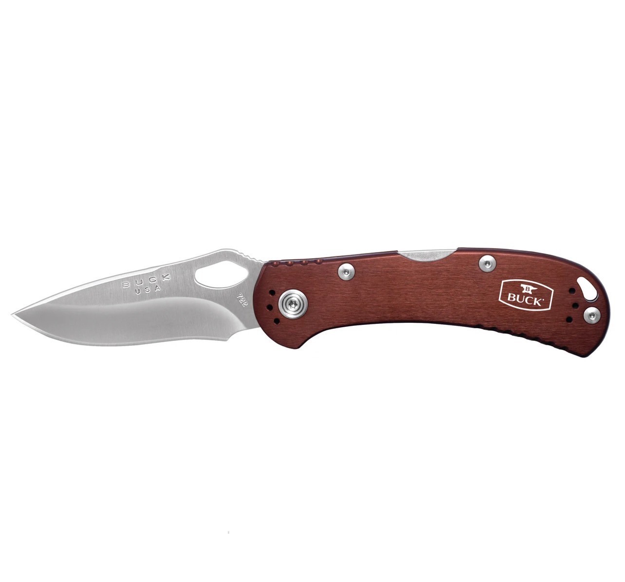 BUCK KNIVES SPITFIRE BROWN HANDLE GRAY LINER- 0722BRS-B - Image 2