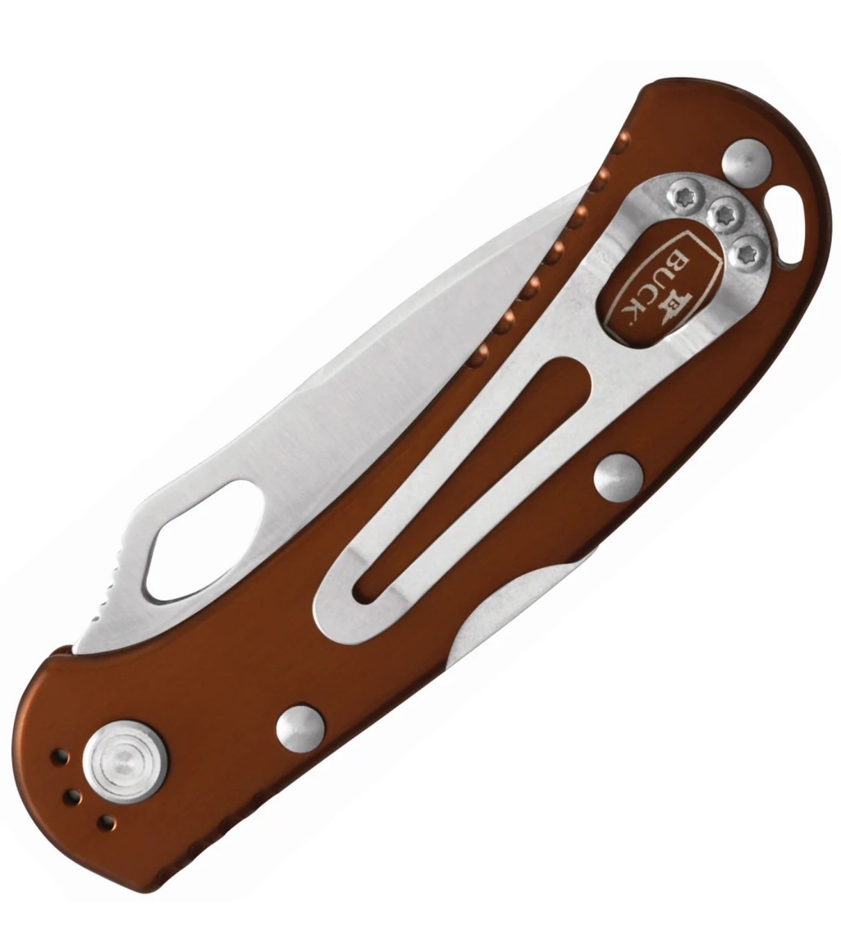 BUCK KNIVES SPITFIRE BROWN HANDLE GRAY LINER- 0722BRS-B - Image 4