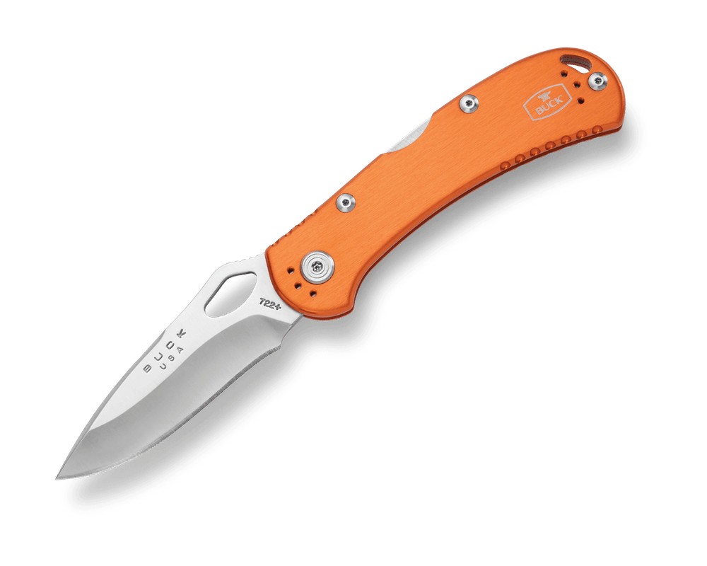 BUCK KNIVES SPITFIRE ANODIZED ORANGE ALUMINUM HANDLE BOX- 0722ORS1-B