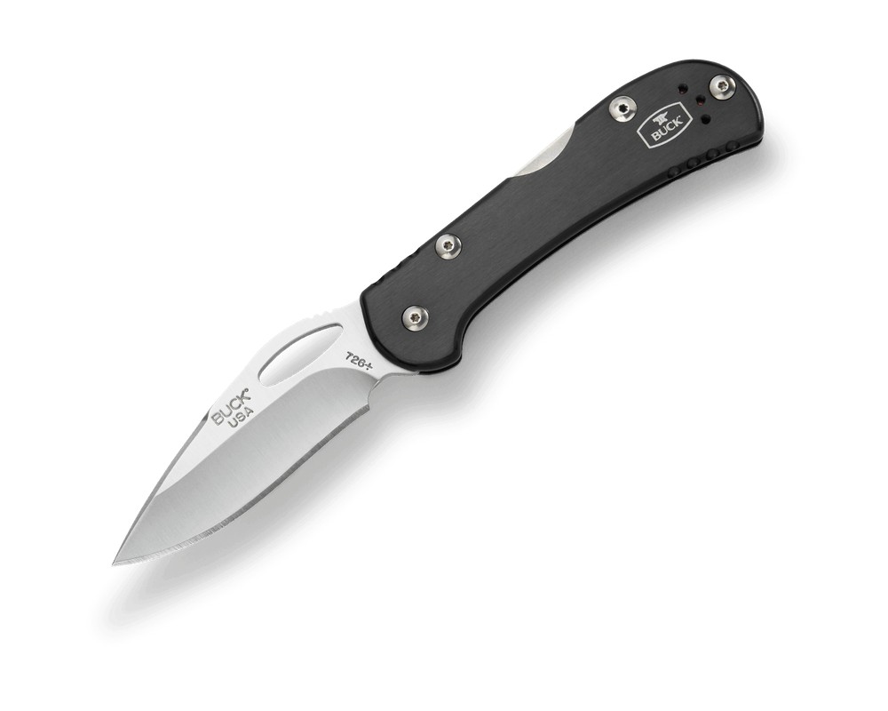 BUCK KNIVES MINI SPITFIRE BLACK HANDLE RED LINER- 0726BKS-B