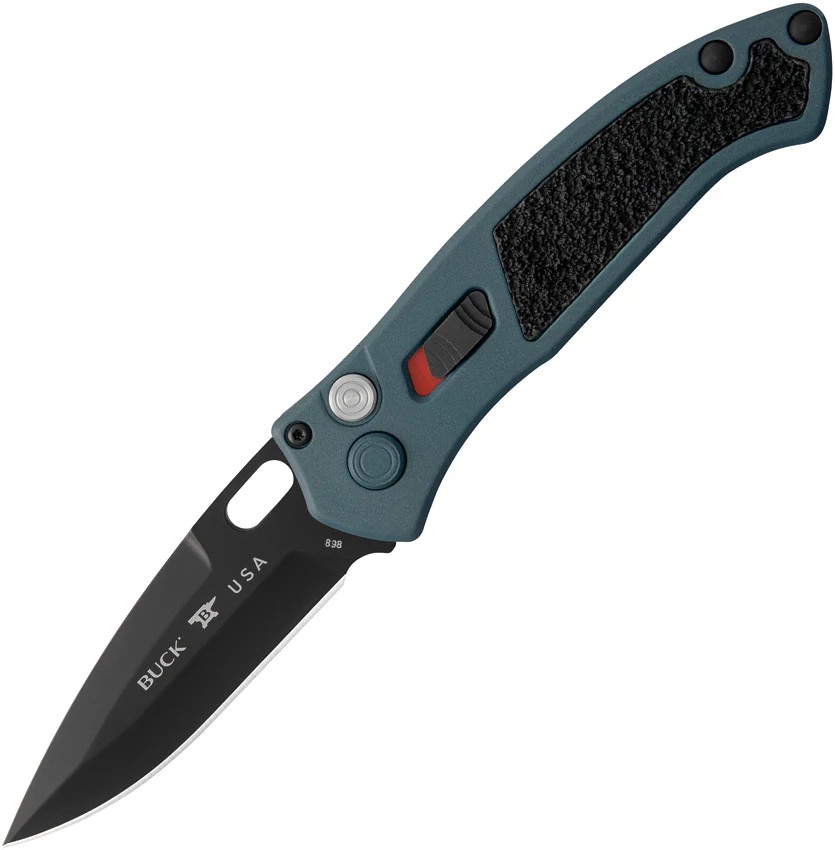 BUCK KNIVES IMPACT BLUE CERAKOTE ALUMINUM HDL BLACK CERAKOTE BLD- 0898BLS1-B