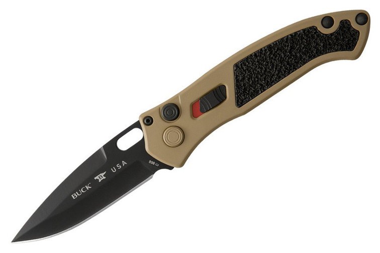 BUCK KNIVES IMPACT ALUMINUM CERAKOTE COYOTE TAN HDL BLACK CERAKOTE BLD- 0898BRS1-B