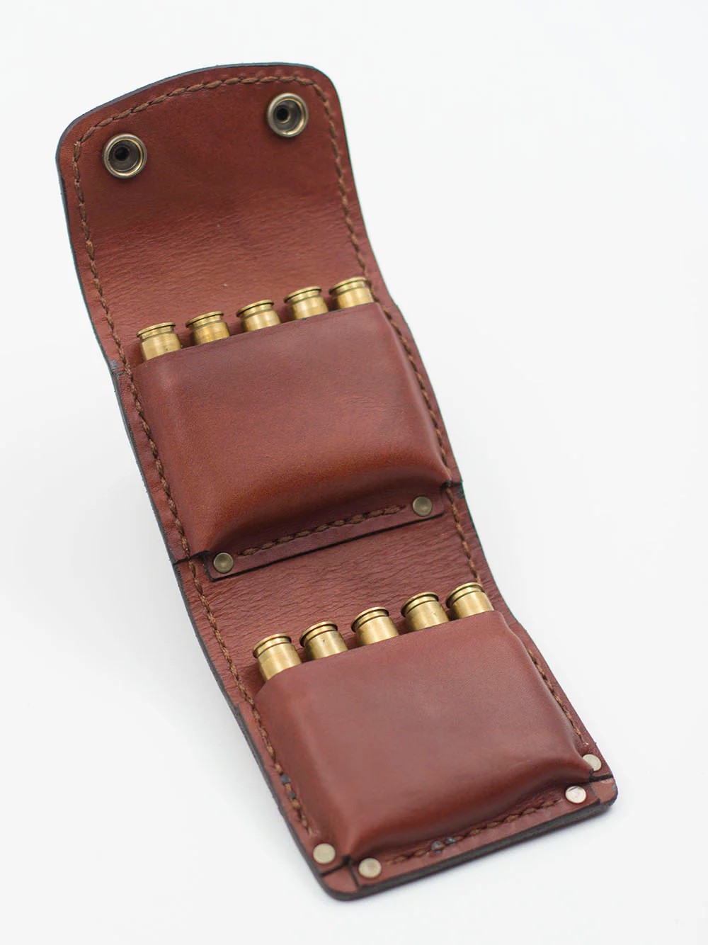 TAPEL AMMUNITION WALLET, 10 SEATS W/ ENGRAVING, LEATHER - Image 2