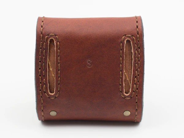 TAPEL AMMUNITION WALLET, 10 SEATS W/ ENGRAVING, LEATHER - Image 3