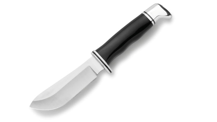 BUCK KNIVES 103 SKINNER FIXED BLADE HUNTING KNIFE, 4″ STAINLESS STEEL BLADE WITH LEATHER SHEATH – 0103BKS-B