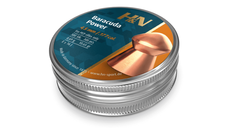 H&N BARACUDA POWER 4.5/.177 CAL 10.65GR 0.69G 300 PCS