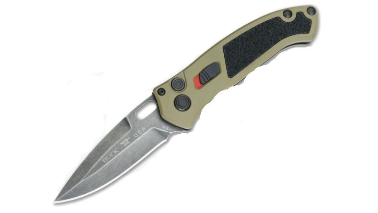 BUCK KNIVES IMPACT ALUM CERAKOTE COYOTE HANDLE BLACK OXIDE BLD-0898BRS-B