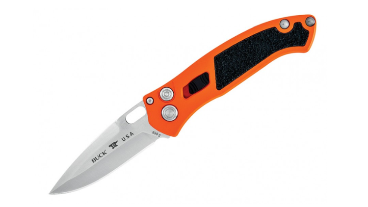 BUCK KINIVES IMPACT ALUM CERAKOTE SAFETY ORANGE HANDLE-0898ORS-B