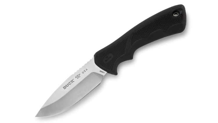 BUCK KNIFE BUCKLITE MAX II LARGE BLACK RUBBER HANDLE – 0685BKS-B
