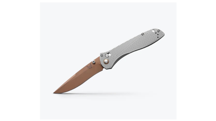 BENCHMADE SEVEN TEN GREY ALUMINIUM RECURVE – 710FE-24