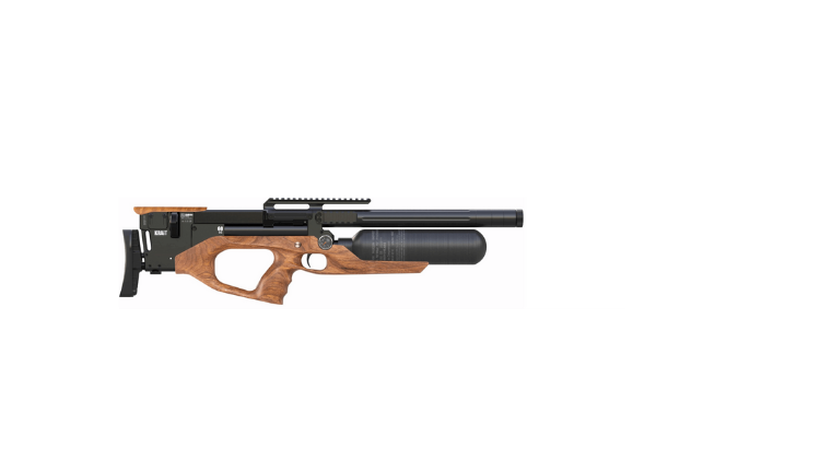AIRMAKS KRAIT LITE L 520MM WALNUT STOCK CAL6.35MM/.25 MAX POWER 9 JOULES – AMKRAITLITELWS.25