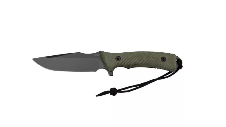 ANV SHEALTH: KYDEX BLACK, BLADE: SPELTER – ELMAX DLC BLACK, HANDLE: MICARTA OLIVE – ANVM311-002