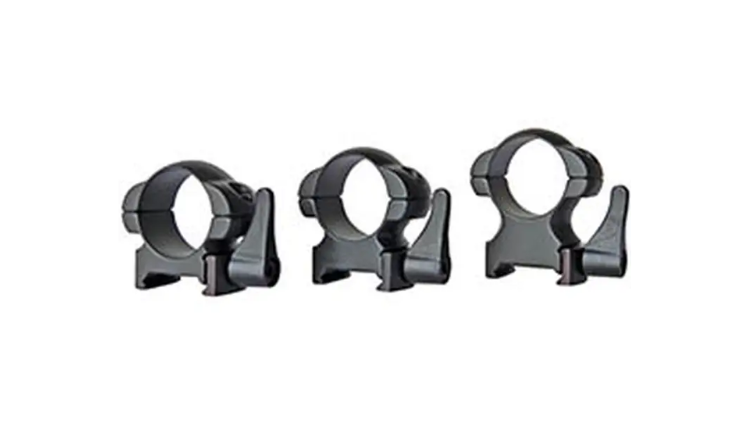 SUN OPTICS LOW 1" STEEL RING SATIN BLACK QD-SM102