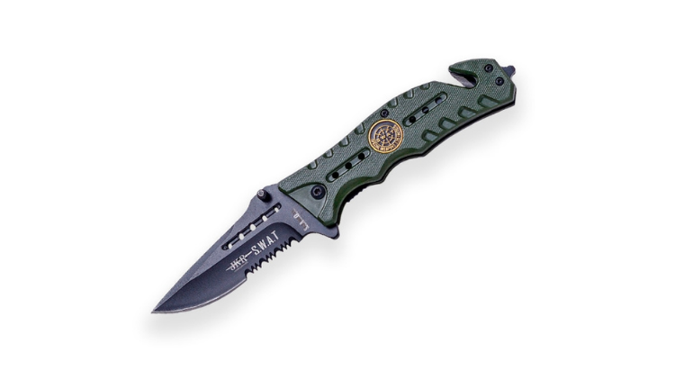 JOKER ALUMINUM HANDLE, STAINLESS STEEL 8 CM BLADE LENGTH, SPRING ASSISTED OPENING, SURVIVAL FOLDING KNIFE JKR SWAT – JKR0491