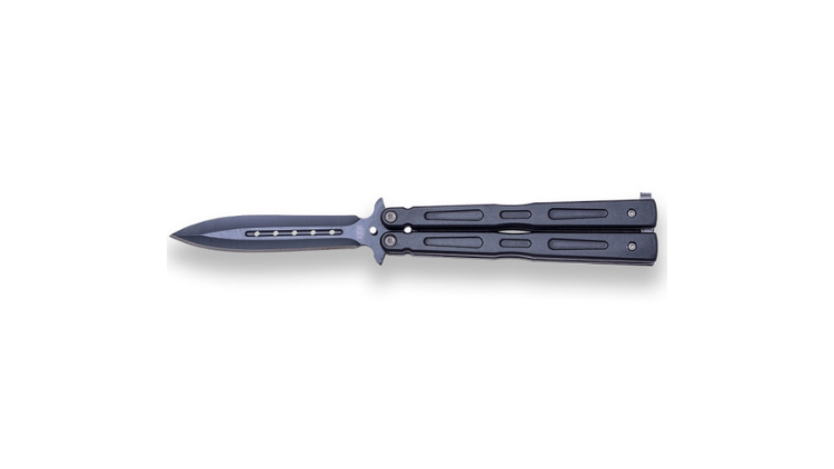 JOKER BUTTERFLY KNIFE BLADE LENGHT 9.5CM BLACK – JKR0493