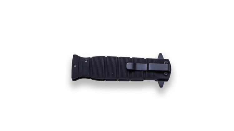 JOKER SPRING ASSISTED RESCUE FOLDING KNIFE JKR, BLADE LENGTH 11 CM AND RUBBER BLACK HANDLE - JKR0547 - Image 2