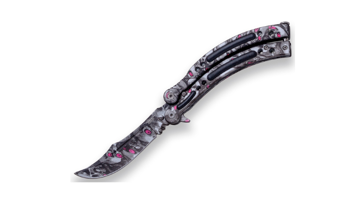 JOKER BUTTERFLY KNIFE ABANICO BLADE LENGHT 10CM W/ CANVASS SHEALTH – JKR0615