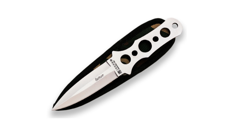 JOKER 11,5 CM STAINLESS STEEL BLADE SINGLE EDGE THROWING BOOT KNIFE- LL62