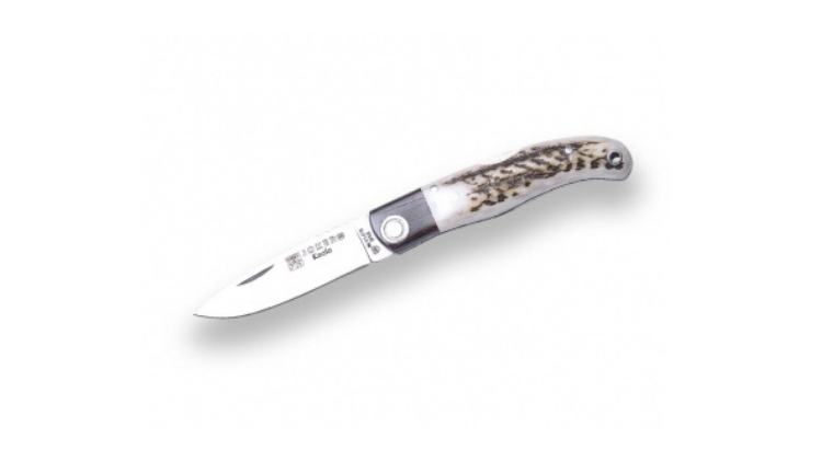 JOKER KNIFE KOALA, PUÑO ASTA DE CIERVO, STAG HORN HANDLE, GRANADILLO, BLACKWOOD 7CM – NC124